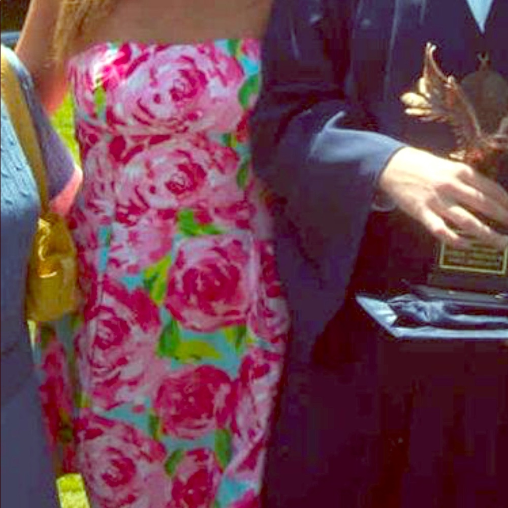 Blue/pink floral Lilly Pulitzer dress